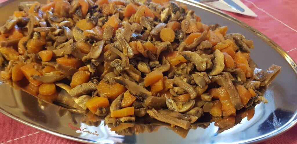 Contorno Di Funghi E Carote Paprica E Cannella