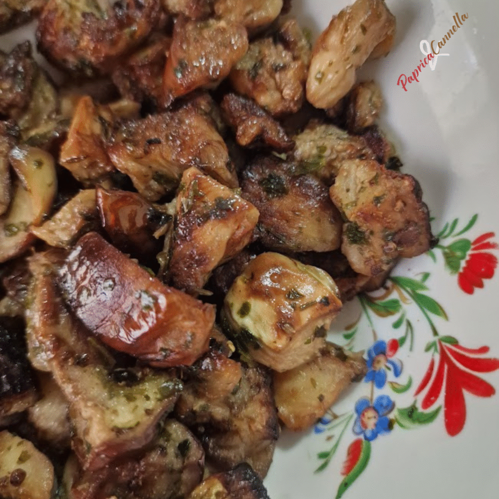 Melanzane al forno paprica e cannella