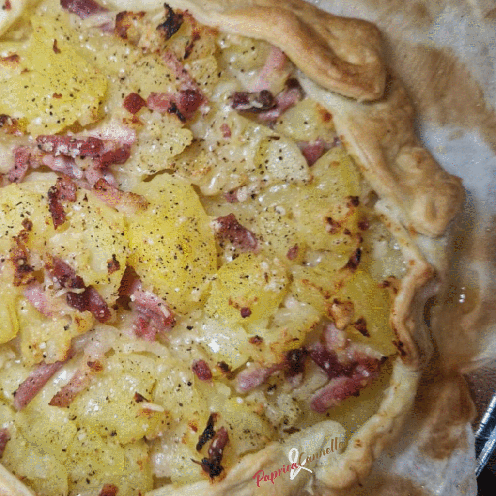 Torta salata con patate paprica e cannella