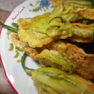 Fiori di zucca paprica e cannella